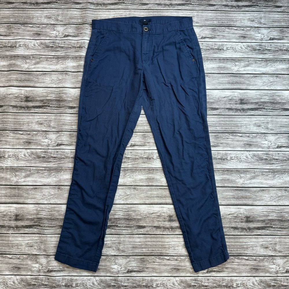 GAP Women's Navy Tapered Straight Dress Pants Work Career Size 2R